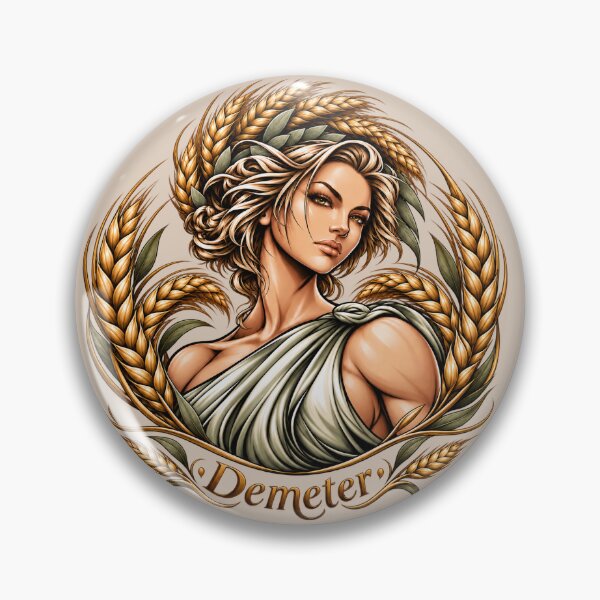 Item preview, Demeter Greek Goddess of Harvest Agriculture and Fertility designed and sold by MythicMood.