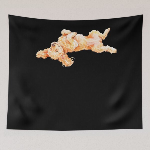 Item preview, Happy Tired Lazy Poodle Dog Cute Sleeping Puppy designed and sold by T9AXER.