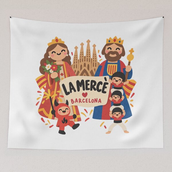 Item preview, Barcelona Festival Vibes Cute Colorful Paper Style designed and sold by StickyDelights.