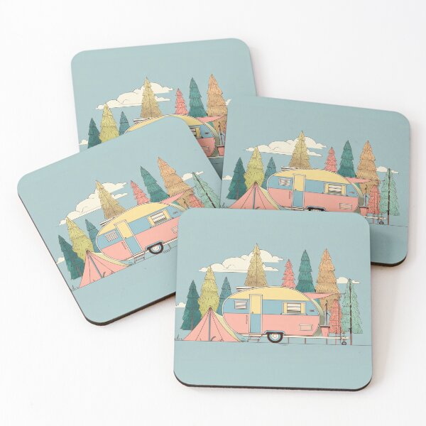 Item preview, Camping in a trailer at a forest designed and sold by anytka.