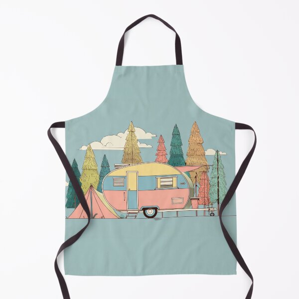Item preview, Camping in a trailer at a forest designed and sold by anytka.