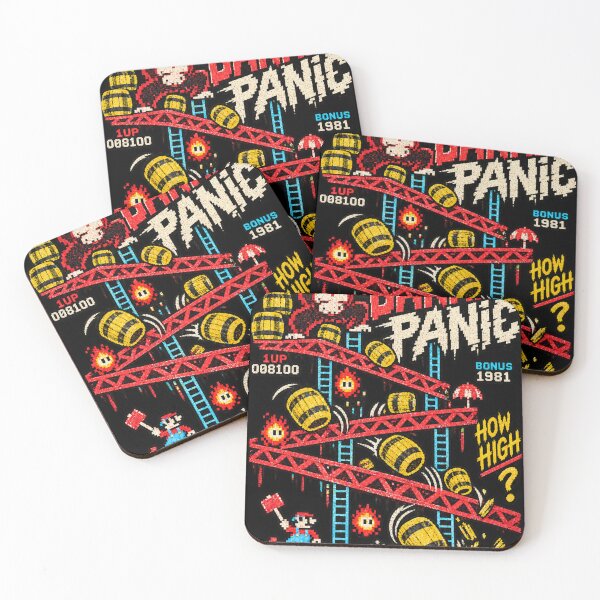 Item preview, Barrel Panic – Retro Donkey Kong Arcade Homage designed and sold by Cohaagens Bazaar.