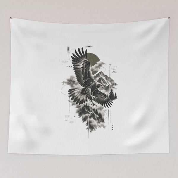 Item preview, Eagle Rising — Mountain Flight Celestial Vintage Collage designed and sold by mari0n980.