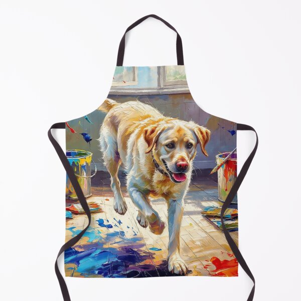 Item preview, Dog playing in paints designed and sold by The King's general goods.