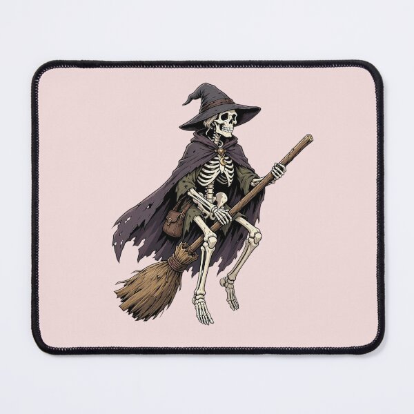 Item preview, Funny Skeleton Witch Flying on a Broom designed and sold by SweetLilith.