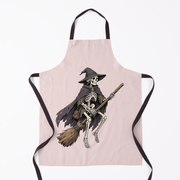 Item preview, Funny Skeleton Witch Flying on a Broom designed and sold by SweetLilith.