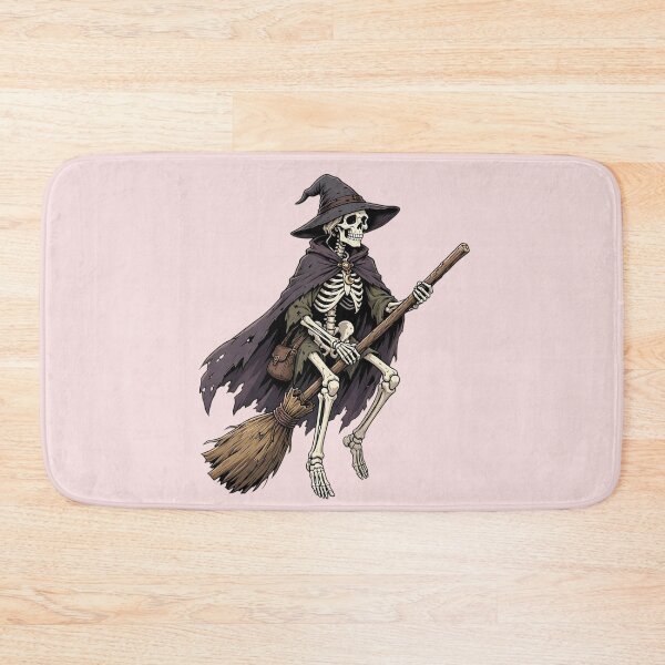 Item preview, Funny Skeleton Witch Flying on a Broom designed and sold by SweetLilith.