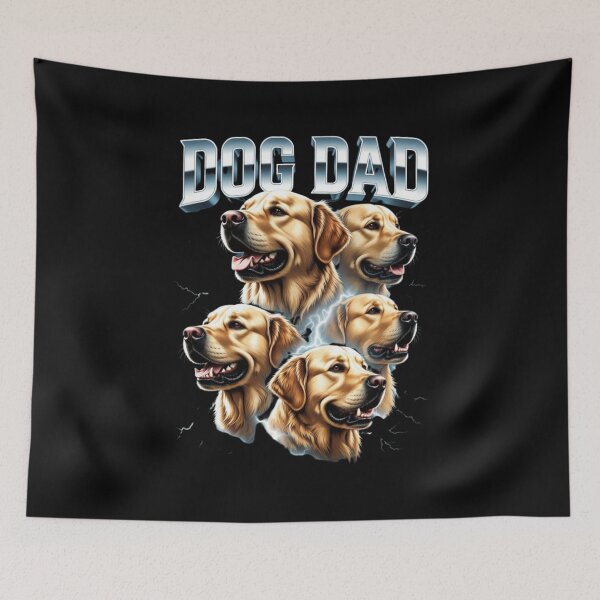 Item preview, Dogs Dad Golden Retriever Vintage designed and sold by aynorsadier.