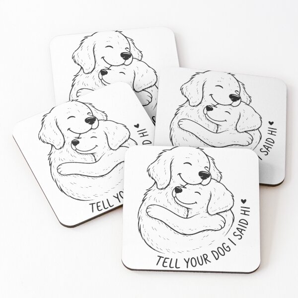 Item preview, dog lovers cute puppy quote illustration for pet fans designed and sold by ROUX-ART.