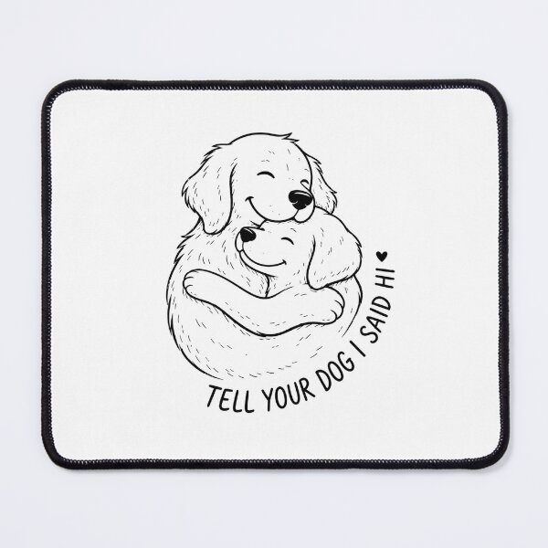 Item preview, dog lovers cute puppy quote illustration for pet fans designed and sold by ROUX-ART.