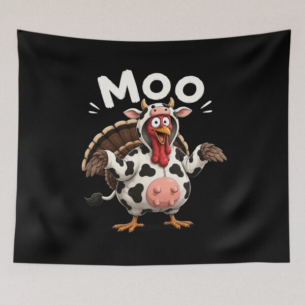Item preview, Turkey Moo Funny Thanksgiving designed and sold by TheEndDesign.