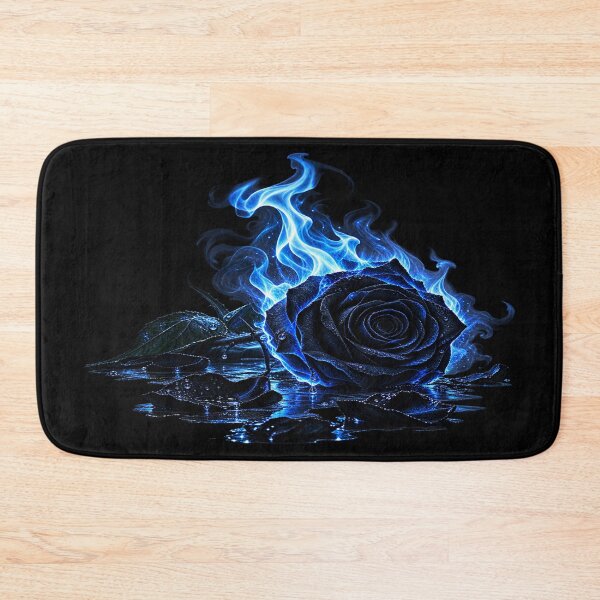Item preview, Midnight Blue Rose – Enchanted Flames designed and sold by TroviTutto.