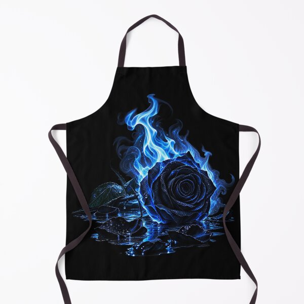 Item preview, Midnight Blue Rose – Enchanted Flames designed and sold by TroviTutto.