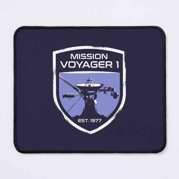 Item preview, Mission Voyager 1 EST 1977 Blue Shield NASA Space Patch designed and sold by KiwiRider.