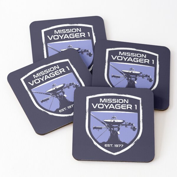 Item preview, Mission Voyager 1 EST 1977 Blue Shield NASA Space Patch designed and sold by KiwiRider.