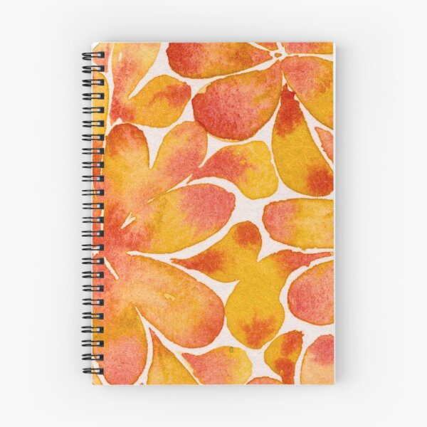 Item preview, Orange Floral Mandala: Watercolour Flower Circle designed and sold by ArithraStudio.