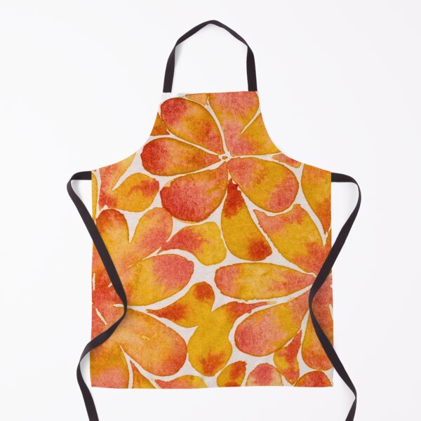 Item preview, Orange Floral Mandala: Watercolour Flower Circle designed and sold by ArithraStudio.