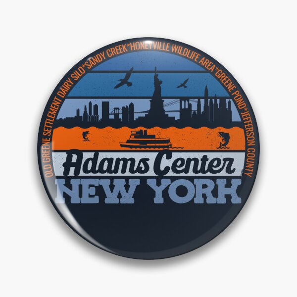 Item preview, Adams Center New York Sunset Retro Vintage Local Pride Logo designed and sold by CRHPOD20.