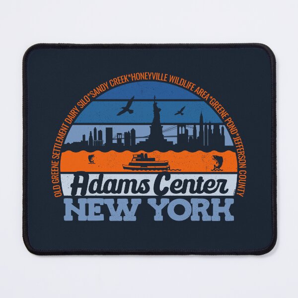 Item preview, Adams Center New York Sunset Retro Vintage Local Pride Logo designed and sold by CRHPOD20.