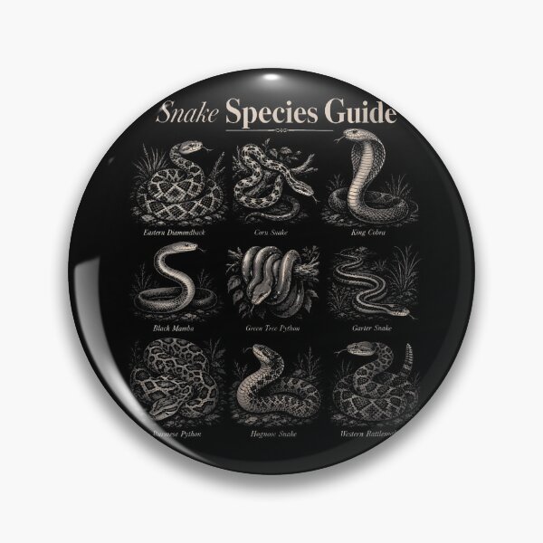 Item preview, Snake Species Guide Vintage Herpetology Chart designed and sold by T9AXER.
