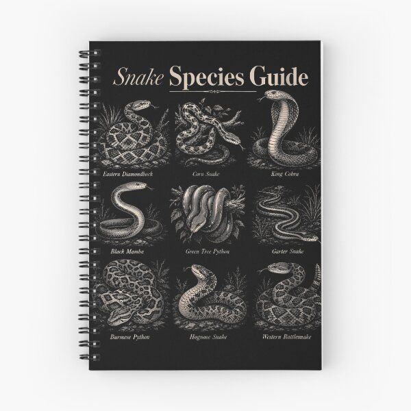 Item preview, Snake Species Guide Vintage Herpetology Chart designed and sold by T9AXER.