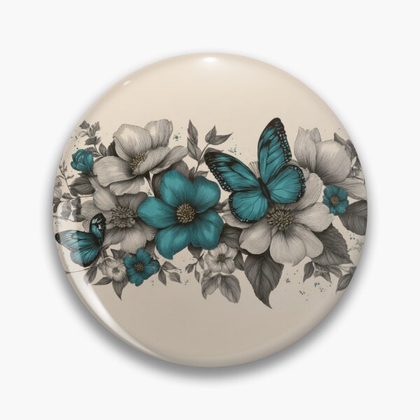 Item preview, Bright butterflies flowers designed and sold by anytka.