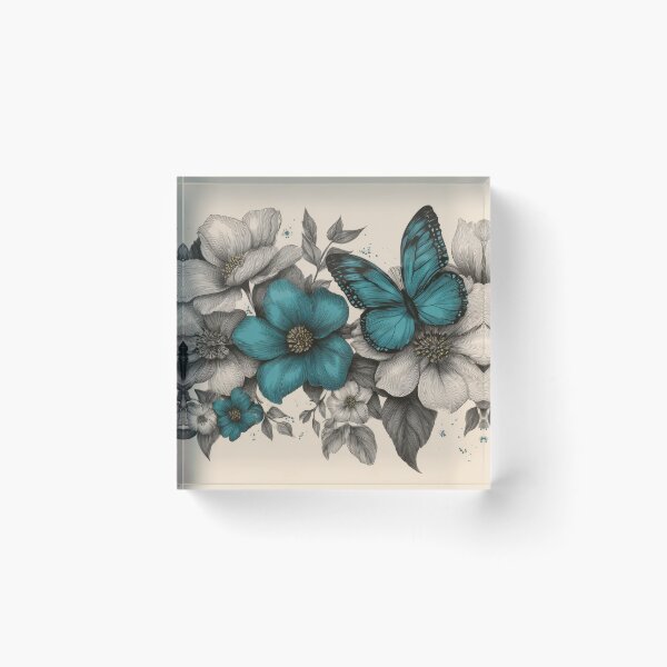 Item preview, Bright butterflies flowers designed and sold by anytka.