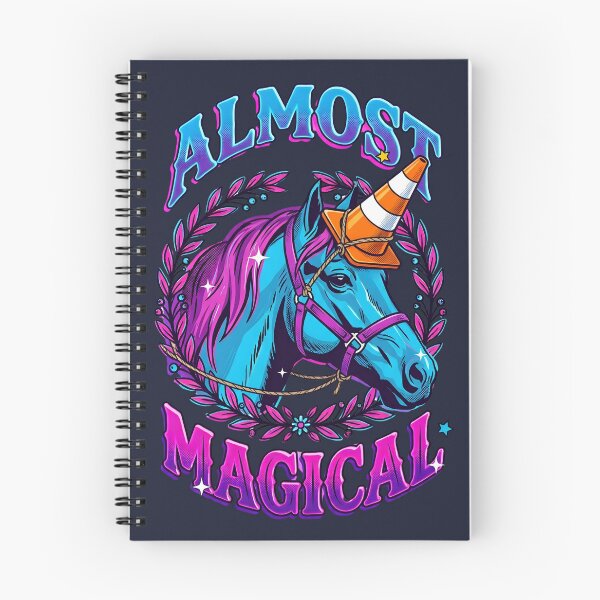 Item preview, Almost Magical Funny Unicorn Neon Horse designed and sold by MagicTheDog.