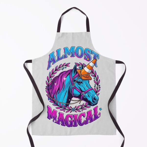 Item preview, Almost Magical Funny Unicorn Neon Horse designed and sold by MagicTheDog.