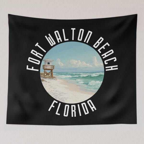 Item preview, Fort Walton Beach - Florida (with White Lettering) designed and sold by VelvetRoom.