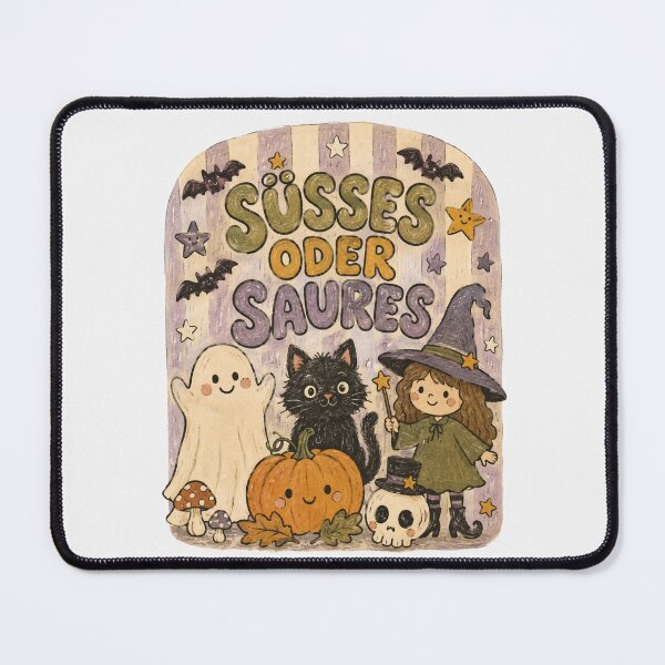 Item preview, Susses Oder Saures Cute Halloween German Trick Or Treat Kids Art designed and sold by Yellowriversss.