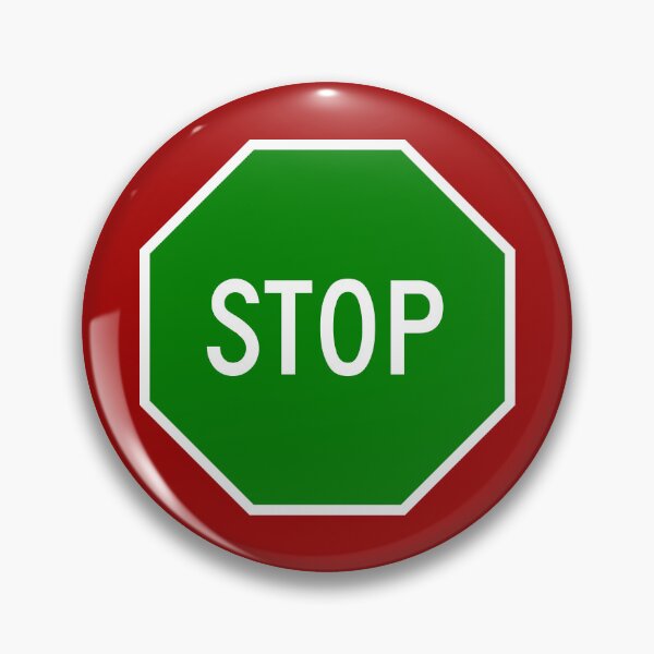 Item preview, Green Stop Sign designed and sold by Karate Octopus.