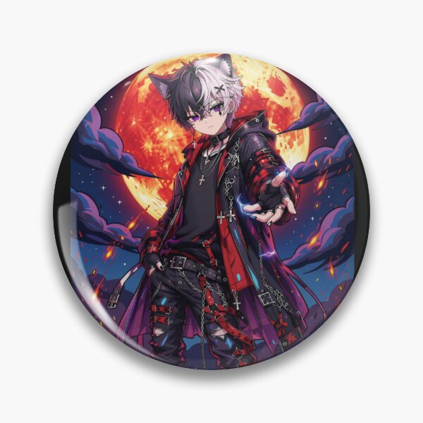 Item preview, Nyxen – Gothic Neko Boy | Anime dark fantasy designed and sold by Revyra Design .
