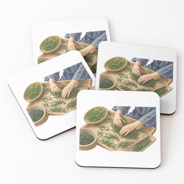 Item preview, Uji tea hand rolling in Kyoto Digital Watercolour designed and sold by FurusatoGallery.