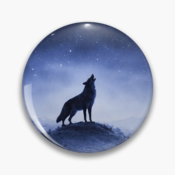 Item preview, Southwestern Coyote Howling Under Starry Desert Sky designed and sold by Stephanie Laird.