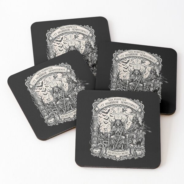 Item preview, Memento Mori Nox Perpetua Gothic Woodcut designed and sold by DarkOriginArts.