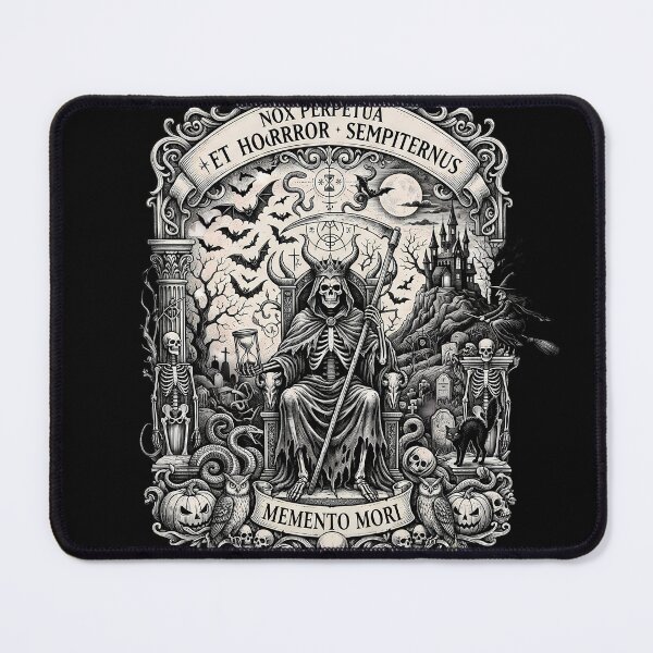 Item preview, Memento Mori Nox Perpetua Gothic Woodcut designed and sold by DarkOriginArts.