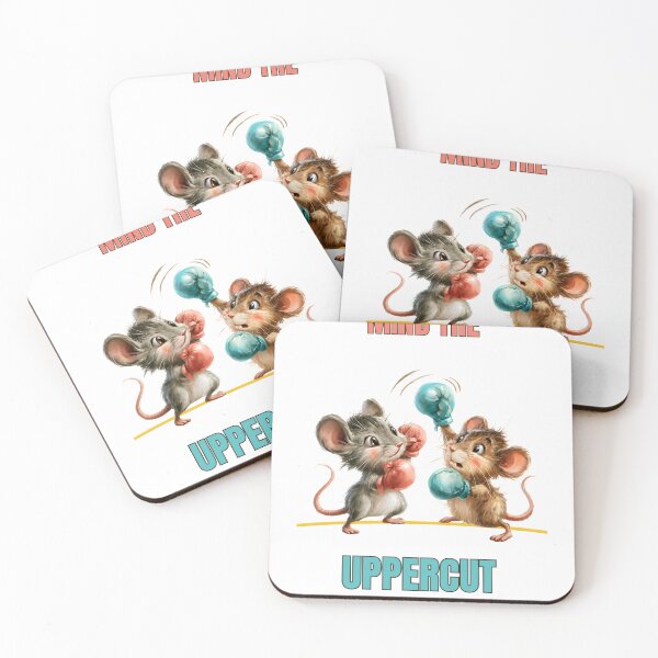Item preview, Mind the Uppercut Boxing Mice designed and sold by SamodivaAtelier.