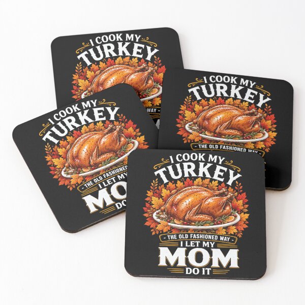 Item preview, turkey Thanksgiving Dinner Old Fashioned Fall Humor designed and sold by ROUX-ART.