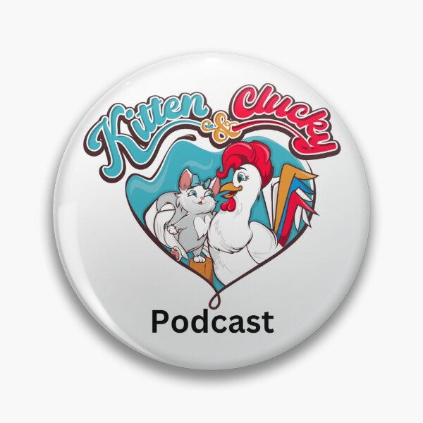 Item preview, Kitten & Clucky Logo designed and sold by KCPodcast.