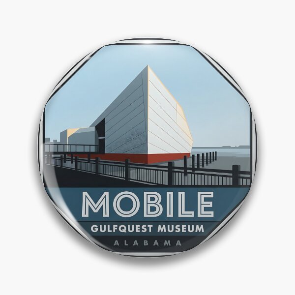 Item preview, GulfQuest Maritime Museum Mobile Alabama Sticker designed and sold by DetourDgn.