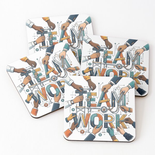 Item preview, Team Work Collaboration Engineering Concept Retro Graphic Tee Design designed and sold by Nubian Style.