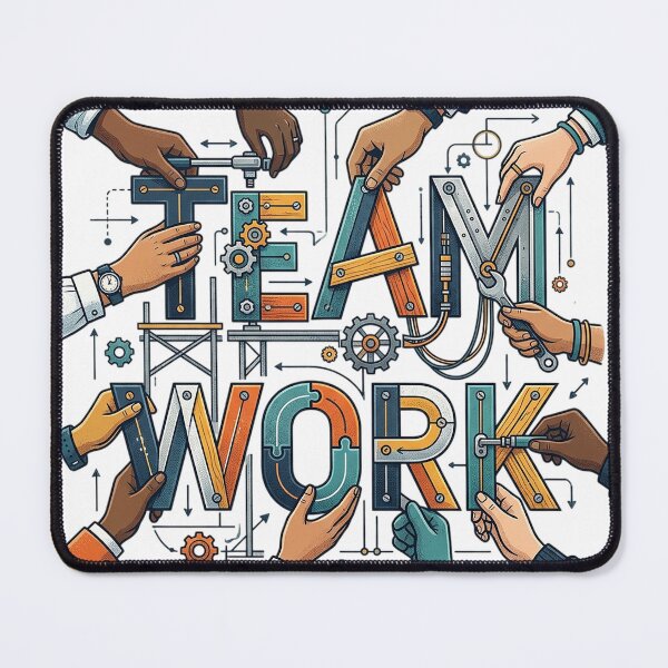 Item preview, Team Work Collaboration Engineering Concept Retro Graphic Tee Design designed and sold by Nubian Style.