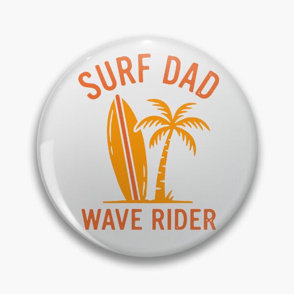 Item preview, Surf Dad Wave Rider Palm Surfboard Orange Design designed and sold by NUSA NIPA.