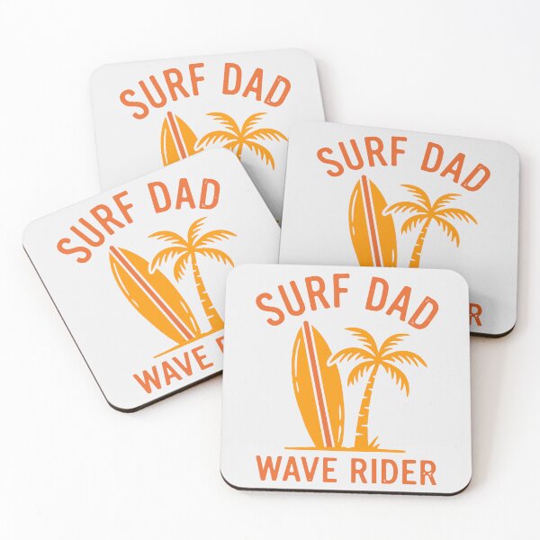 Item preview, Surf Dad Wave Rider Palm Surfboard Orange Design designed and sold by NUSA NIPA.