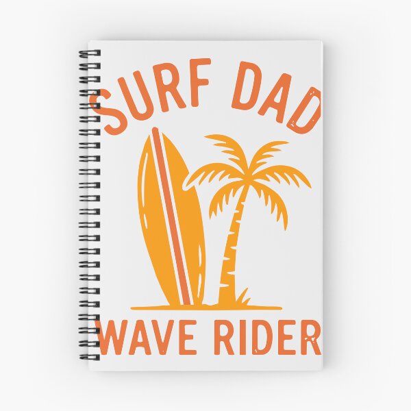 Item preview, Surf Dad Wave Rider Palm Surfboard Orange Design designed and sold by NUSA NIPA.