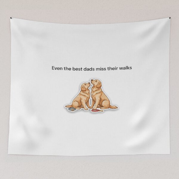 Item preview, Dad and Dog Missing Their Walk designed and sold by NiftyWrx.
