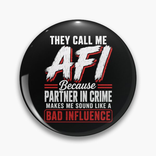 Item preview, Bad Influence Crime Partner Quote Graphic Tee designed and sold by ROUX-ART.