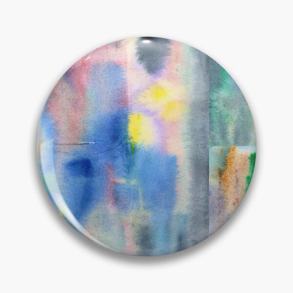Item preview, Abstract Cityscape Watercolour: Rainy Urban Lights designed and sold by ArithraStudio.