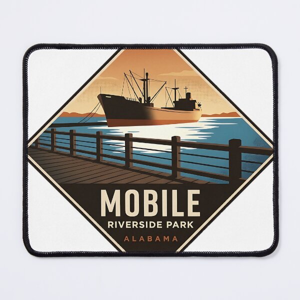Item preview, Cooper Riverside Park Mobile Alabama Travel Badge Sticker designed and sold by DetourDgn.